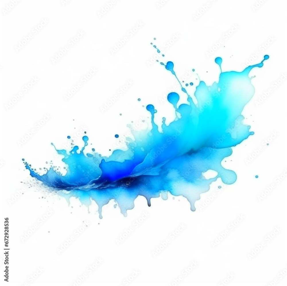 Obraz premium Blue water splash