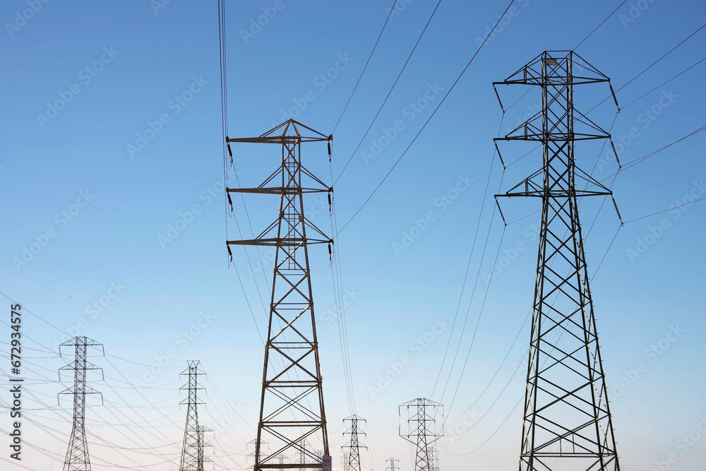 Electricity towers and power lines Electricity towers and power lines