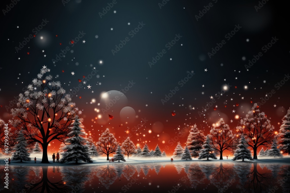Merry Christmas background winter design.