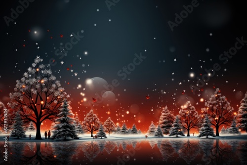 Merry Christmas background winter design. © samuel_miles