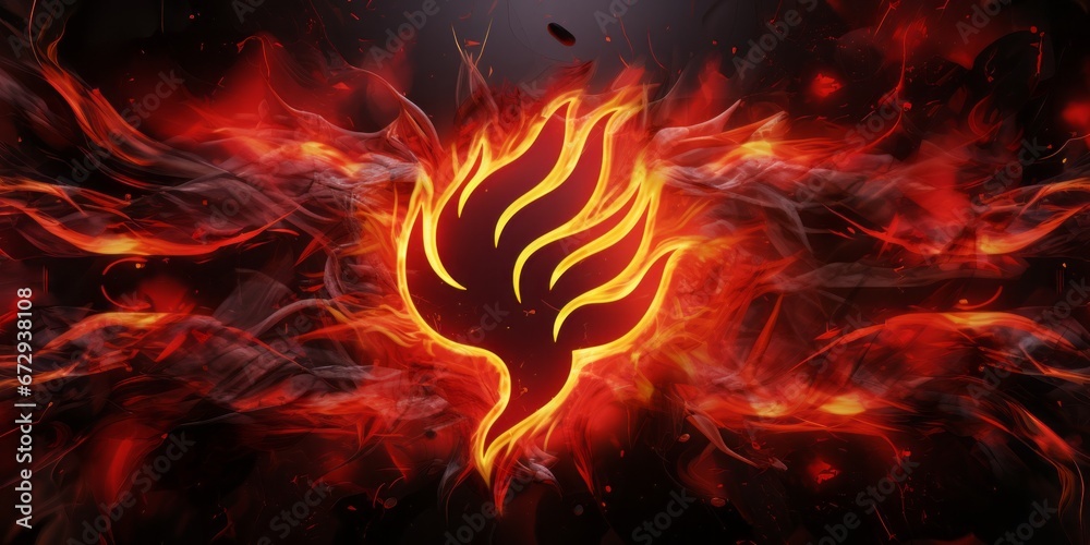 Abstract illustration of a flame. Abstract illustration of a flame.