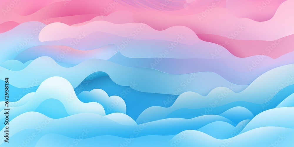 Abstract illustration of clouds with room for copy.