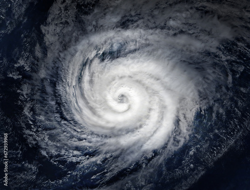 Super Typhoon, tropical storm, cyclone, hurricane, tornado, over ocean Fototapet
