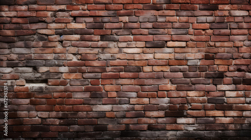 Red brick wall. Textured background.