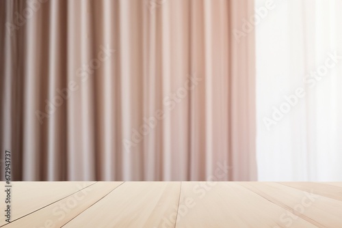 Table against the background of a window. Background. Wallpaper