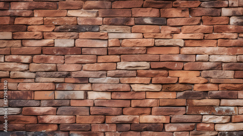 Red brick wall. Textured background.