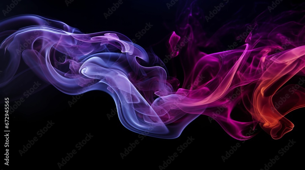Illustration of pink and purple hued smoke on a dark backdrop Illustration of pink and purple hued smoke on a dark backdrop
