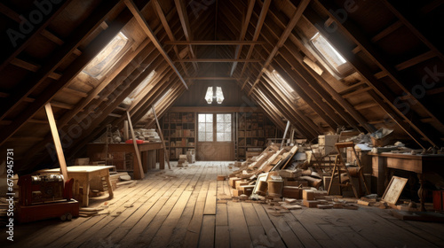 An old attic is filled with memories and stories of long ago