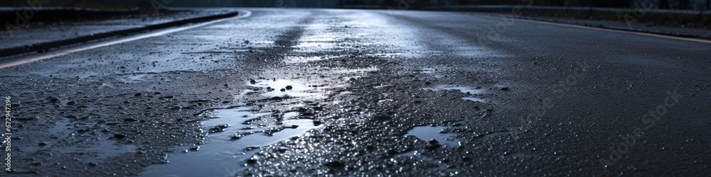 Wet asphalt road texture Wet asphalt road texture
