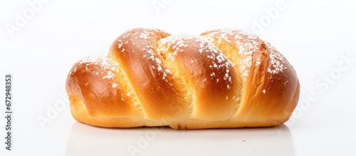 Brioche placed on a backdrop of white
