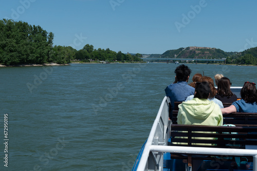 Personen-Schifffahrt auf dem Rhein in Koblenz