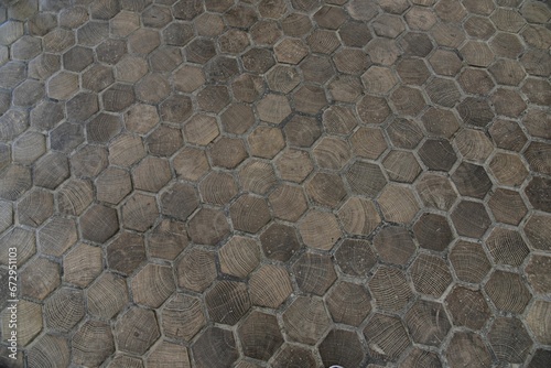 Stone paved ground texture