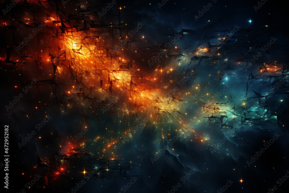 abstract digital background data universe