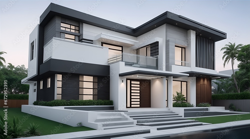 Luxury, modern contemporary house with beautiful architecture and cozy atmosphere. Luxury, modern contemporary house with beautiful architecture and cozy atmosphere.
