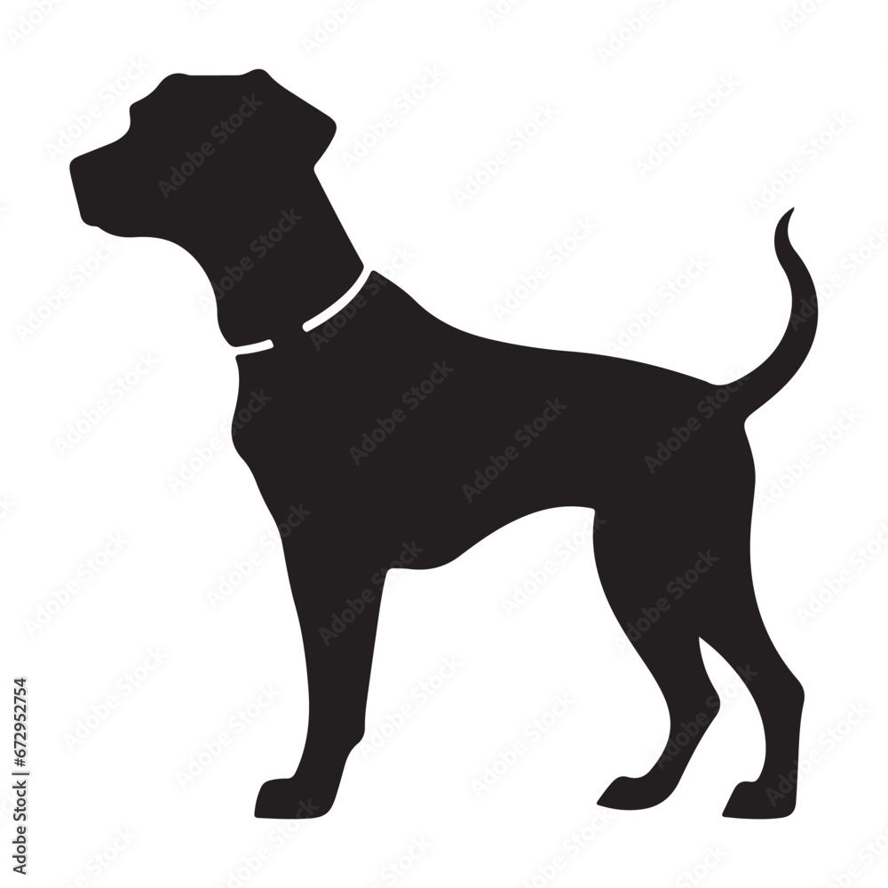 A maggie dog black Silhouette vactor
