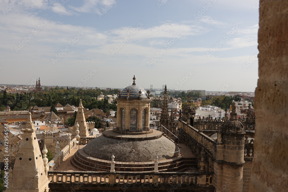 roof of the mosque–cathedral, córdoba, andalusia