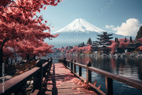 Colorful Autumn Season and Mountain Fuji is one of the best places in Japan