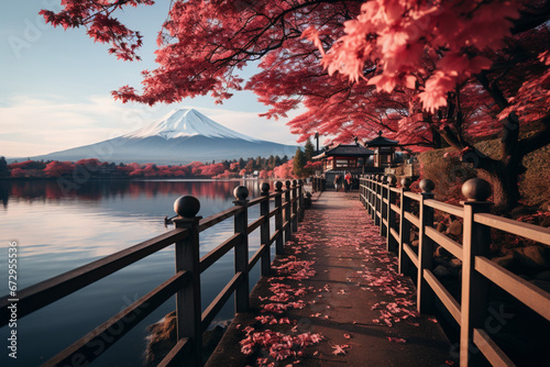 Colorful Autumn Season and Mountain Fuji is one of the best places in Japan