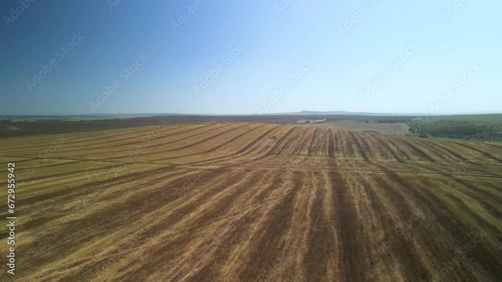 Agricultural field aerial view of farming in Ukraine Agricultural field aerial view of farming in Ukraine