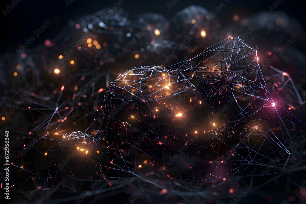 A network that embodies both a technological essence and a scientific aesthetic, generative AI