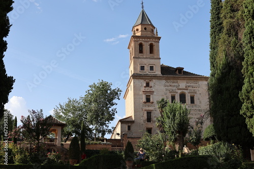 Garden of the Alhambra, Granada, Spain, Andalusia photo