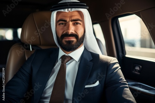 Male Arab diplomat or consular ambassador. Portrait with selective focus and copy space © top images