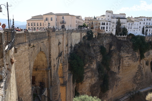 Ponte Nuevo El Tajo gorge at Ronda, Andalusia Spain
