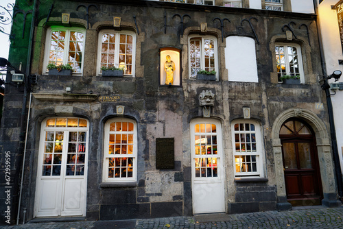 Cologne, Germany November 03 2023: the historic brewery gilden im zims from 1563 on the cologne heumarkt