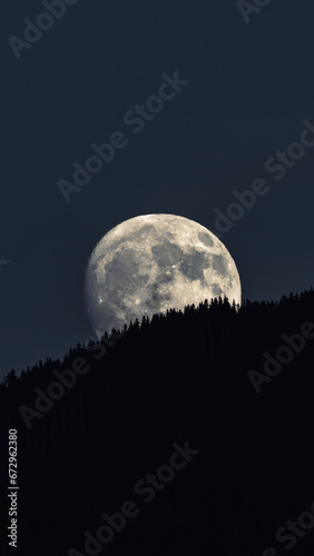 full moon over the mountains © Matei