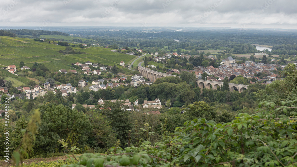 Looking out across the valley from the town of Sancerre