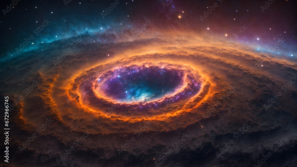 Obraz premium cosmic space dust cloud