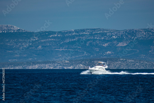 boat in the Croatian sea © Wojciech