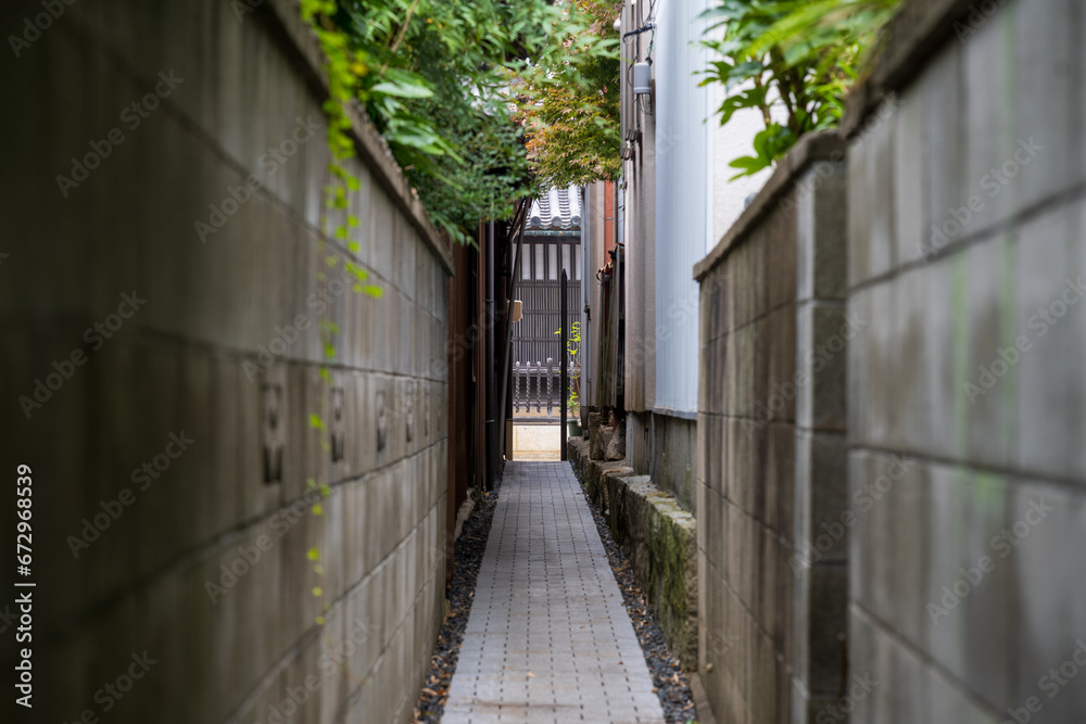 日本の岡山県矢掛町の古くてとても美しい建物