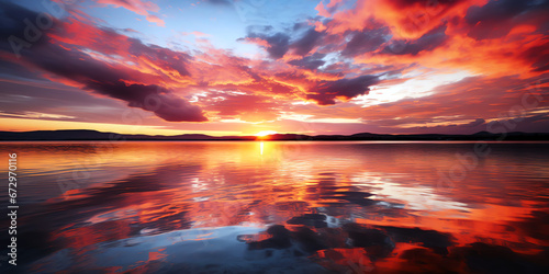 sunset over the lake © mr_marcom
