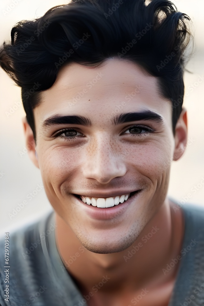 Obraz premium close up portrait of a smiling person