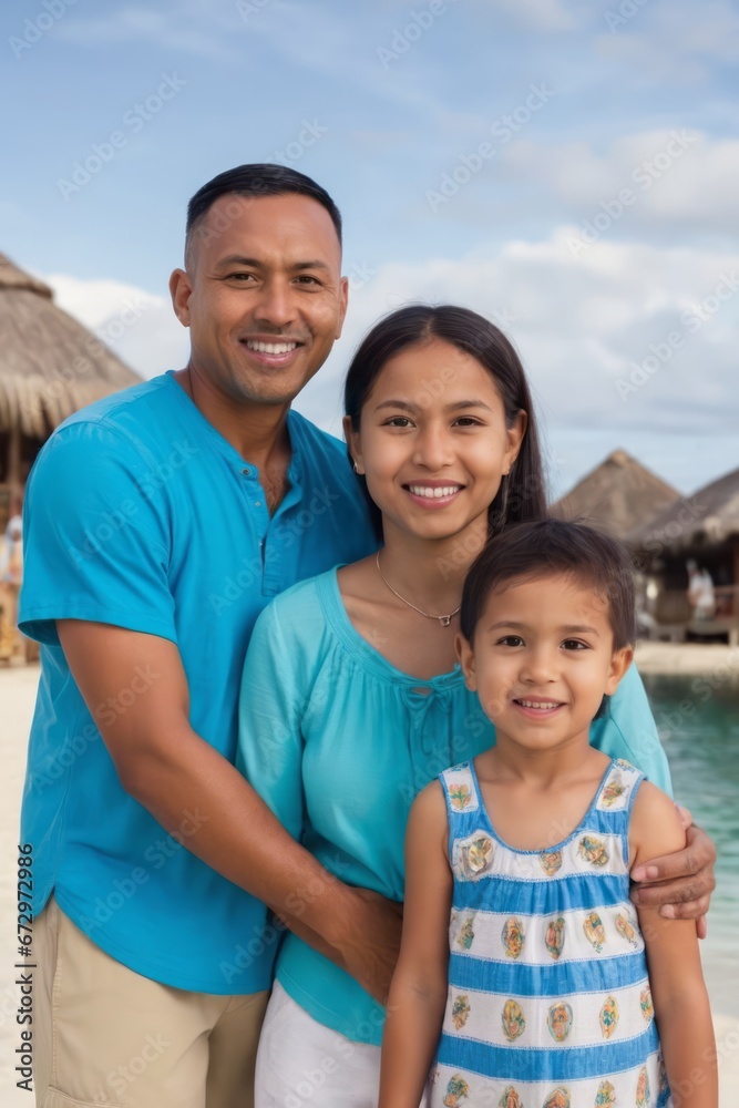 Fototapeta premium Family Portrait on vacation 