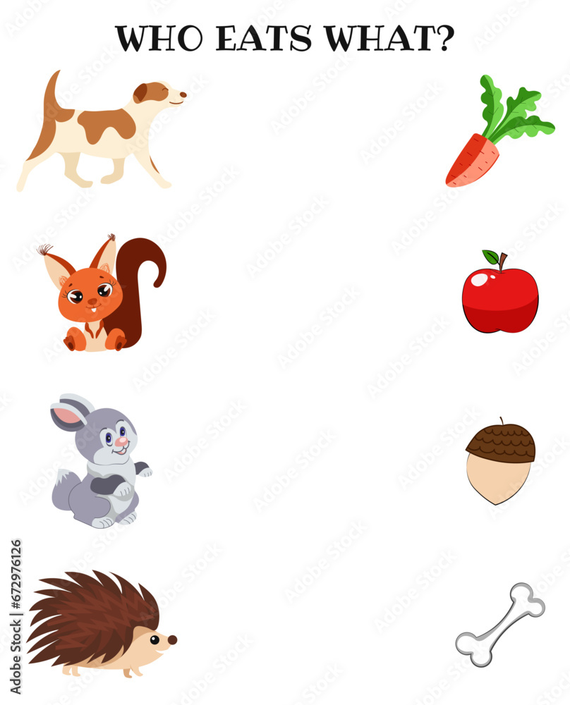 Obraz premium Children's educational game. Training of thinking. For preschool and school age