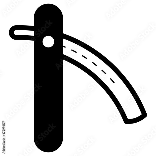 straight razor icon