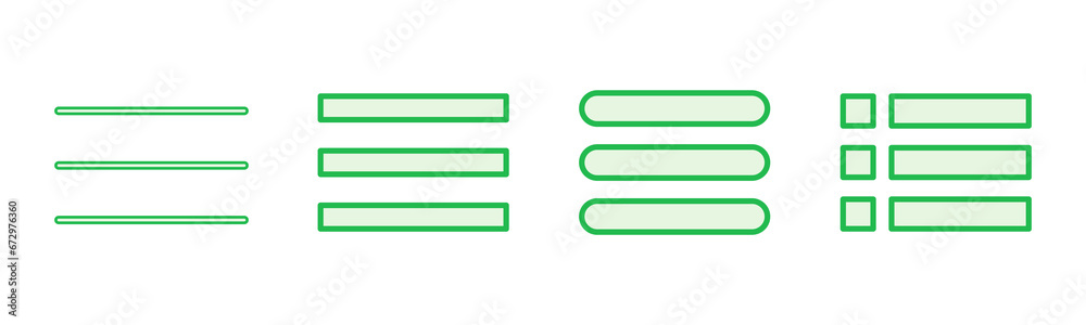 Menu Icon set. web menu icon. hamburger menu symbol Menu Icon set. web menu icon. hamburger menu symbol