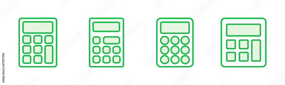 Calculator icon set. Accounting calculator icon. calculator vector