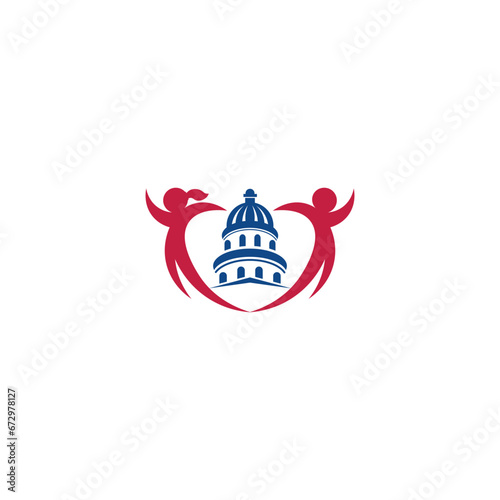 Kids Pediatric Capitol Logo Icon Ideas