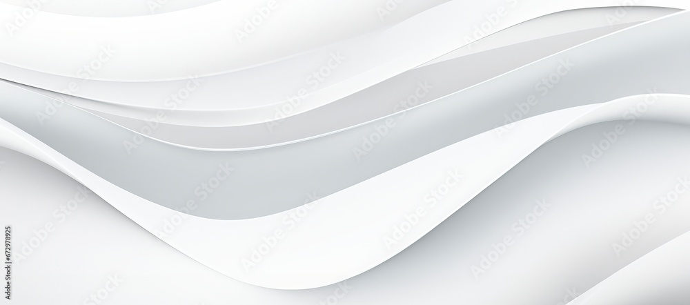 Fototapeta premium white digital abstract background with waves, dynamic wavy lines background, banner wallpaper