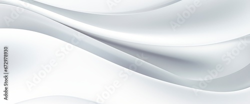 white digital abstract background with waves, dynamic wavy lines background, banner wallpaper © XC Stock