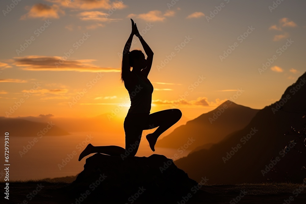 Women practicing yoga poses to alleviate a cough and improve lung health, Yoga poses, Generative Ai 
