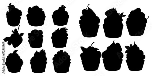 Cupcake silhouettes