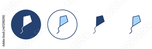 Kite icon vector. kite sign and symbol