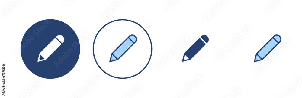 Pencil icon vector. pen sign and symbol. edit icon vector Pencil icon vector. pen sign and symbol. edit icon vector