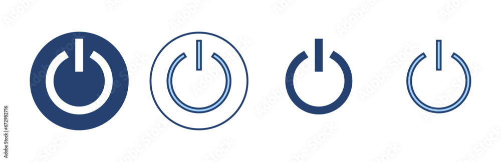 Power icon vector. Power Switch sign and symbol. Electric power Power icon vector. Power Switch sign and symbol. Electric power
