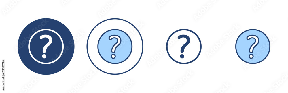 Question icon vector. question mark sign and symbol