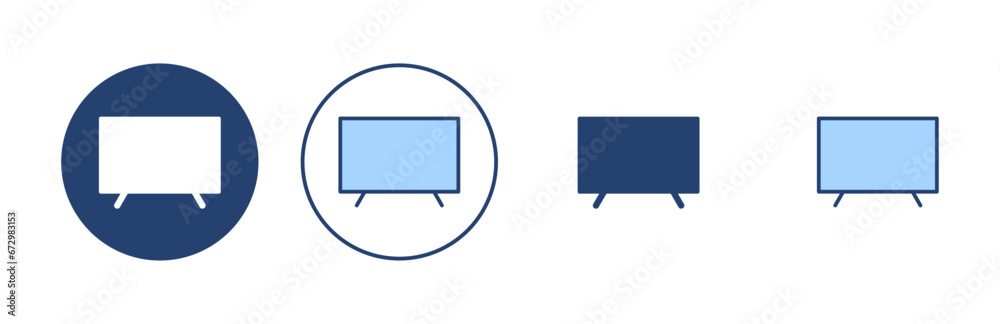 Tv icon vector. television sign and symbol Tv icon vector. television sign and symbol